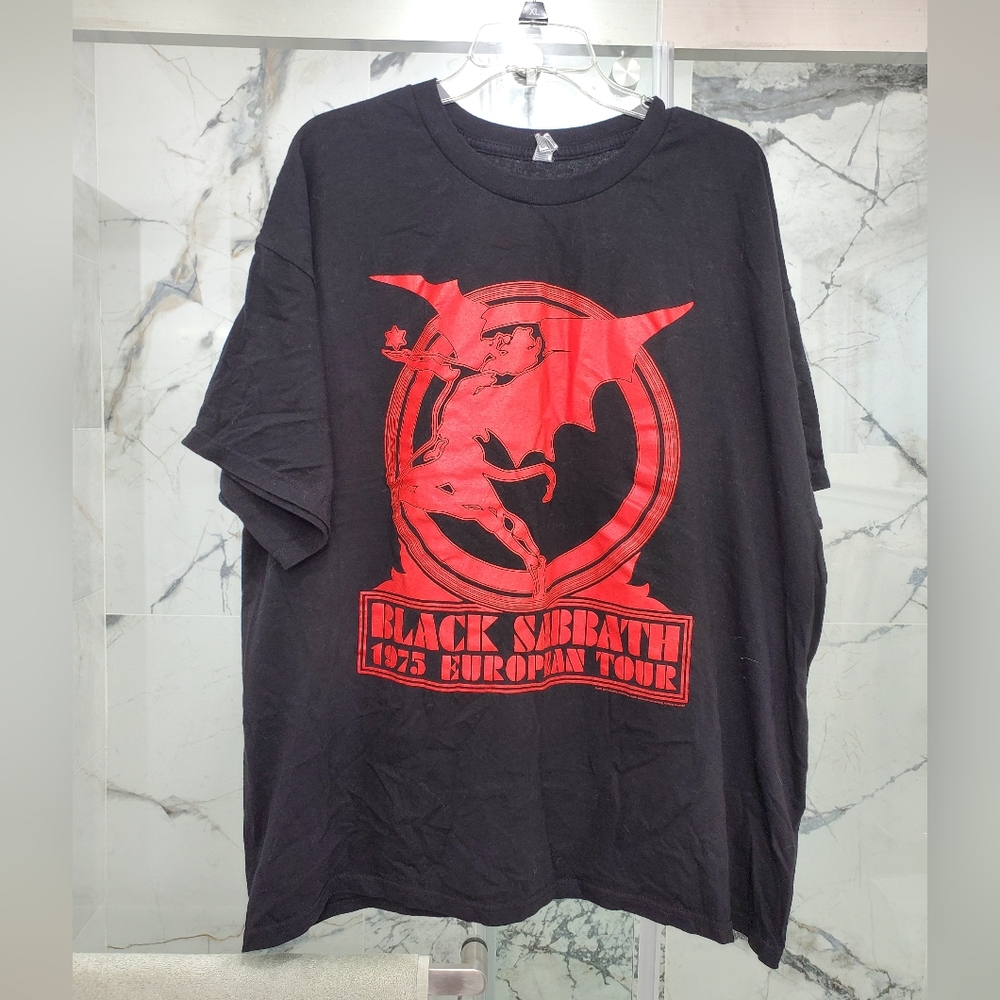 Black Sabbath 1975 European Tour T-Shirt Size 2X